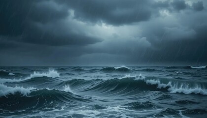 Obraz premium storm over the sea