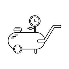 compressor icon logo vector design