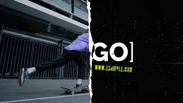 Ripped Logo Transition 06