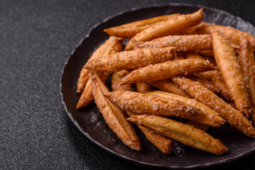 Cinnamon flavored biscuits or breadsticks