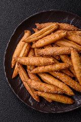 Cinnamon flavored biscuits or breadsticks