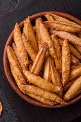 Cinnamon flavored biscuits or breadsticks