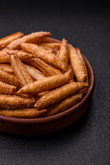 Cinnamon flavored biscuits or breadsticks