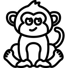 Monkey With Rolling Eyes Icon