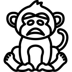 Sick Monkey Icon