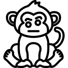Monkey Eyebrows Icon