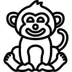 Clown Monkey Icon