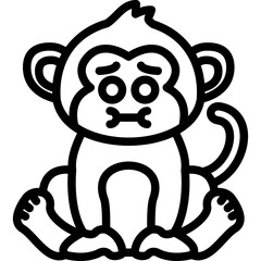 Nauseated Monkey Icon