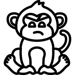 Monkey Head Bandage Icon