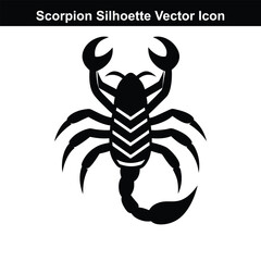 Black and white scorpion tattoo vector illustration.