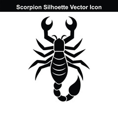 Obraz premium Black and white scorpion tattoo vector illustration.