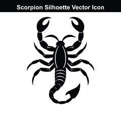 Black and white scorpion tattoo vector illustration.