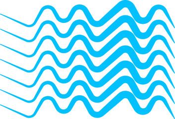 Waves icon vector Wave sign collection ocean symbol water logo Different Types Water Wave Sea, river and Ocean Surf Borders