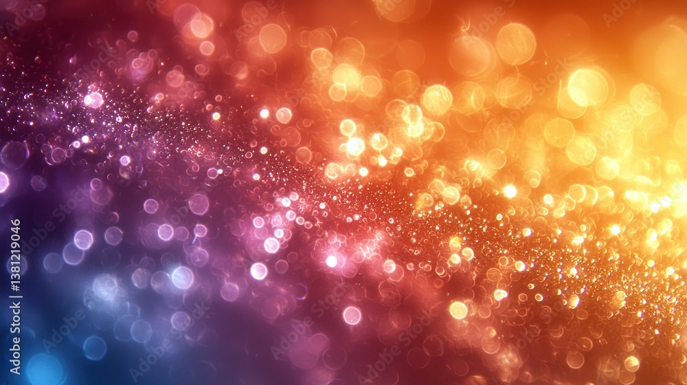 Poster abstract colorful bokeh background