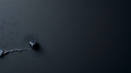 Dark, textured surface with scattered pieces