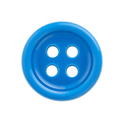 Blue button with white details