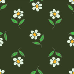 botanical floral vector seamless pattern with roses herbs and leaves big set background with flowers