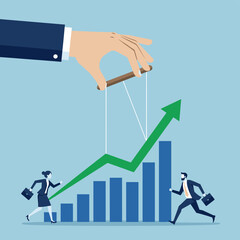 Collecting customer feedback and reviews concept vector illustration. Businessman uses megaphone to announce speech bubble filled with diverse emoji faces and star ratings representing market 