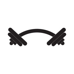 barbel icon logo vector design