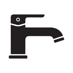 Water tap icon set. Bathroom tap. Faucet water symbol. Vector file illustration eps 10