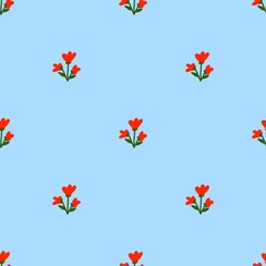 Colorful vintage floral fabric pattern for printing on fabrics, pillows, blankets, scarves.
