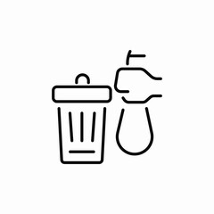 bag lid cans icon sign vector