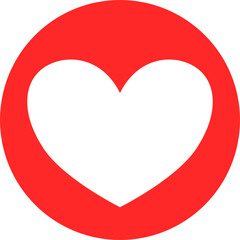 Social media love reaction