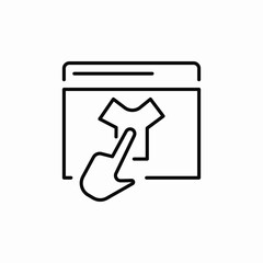 clothing platform icon sign vector