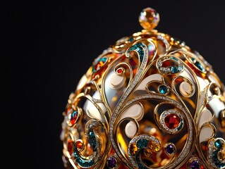 Golden Crown with Precious Stones.