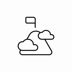 high top succes icon sign vector