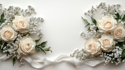 White Rose Bouquet: Wedding Ceremony Elegance