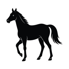 Horse Vector Silhouette Design Art.
