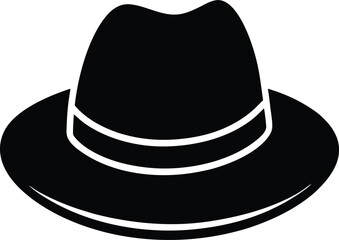 black cowboy hat isolated