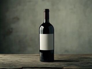 Fototapeta premium Wine bottle on table