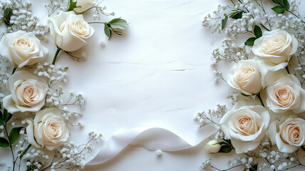 White Roses: Wedding Bouquet & Ceremony Decor