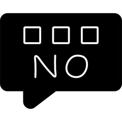 No Chat Icon