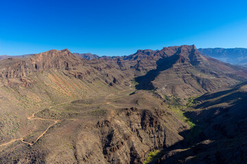 Mountains and valleys of Gran Canaria island, Spain