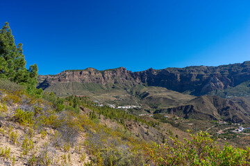 Mountains and valleys of Gran Canaria island, Spain