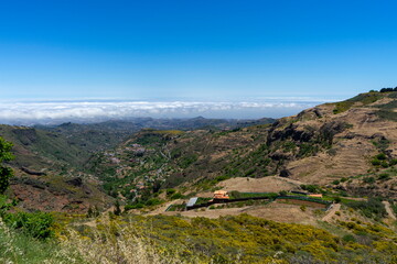 Mountains and valleys of Gran Canaria island, Spain