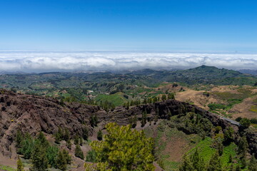 Mountains and valleys of Gran Canaria island, Spain