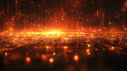 Digital Matrix:  A Glowing Network of Light and Data