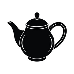 Teapot Vector Silhouette Design Set.
