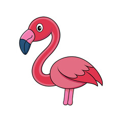  Charming American Flamingo Bird Illustration