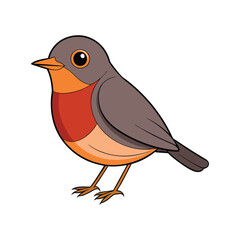  Vivid American Robin Bird Design