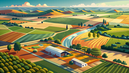 Aerial photo of broadacre cropping landscape in the Avon Valley of Western Australia