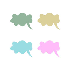 SPEECH BUBBLE COLORFUL DESIGN ELEMENTS COLLECTION VECTOR