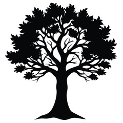 Joshua tree silhouette vector
