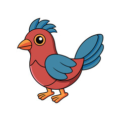  Colorful Representation of Apapane Bird