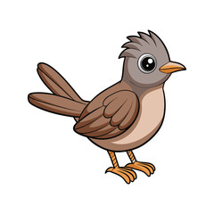 Obraz premium Stunning Ashy Prinia Bird Colorful Illustration