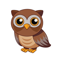  Realistic Asian Barred Owlet Bird Illustration